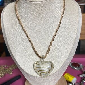 Elegant Gold Heart Pendant Necklace